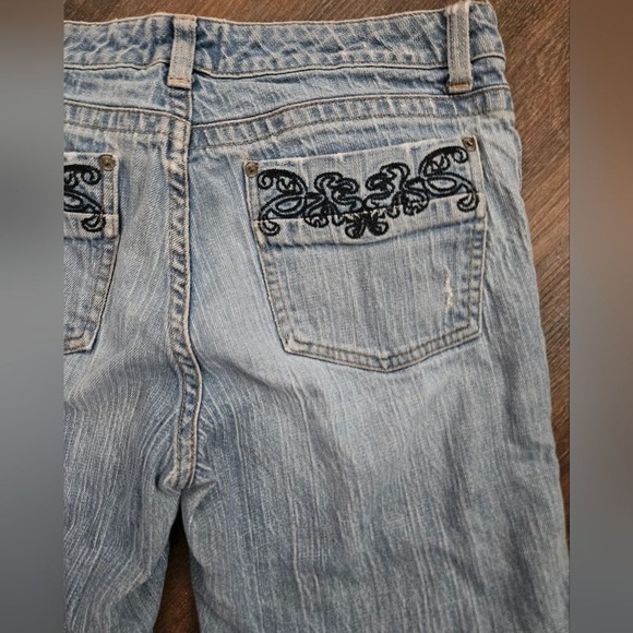 WHITE HOUSE BLACK MARKET Jeans Women's Sz 6 (30x20) Blue Denim Wide Straight Leg - Picture 7 of 7